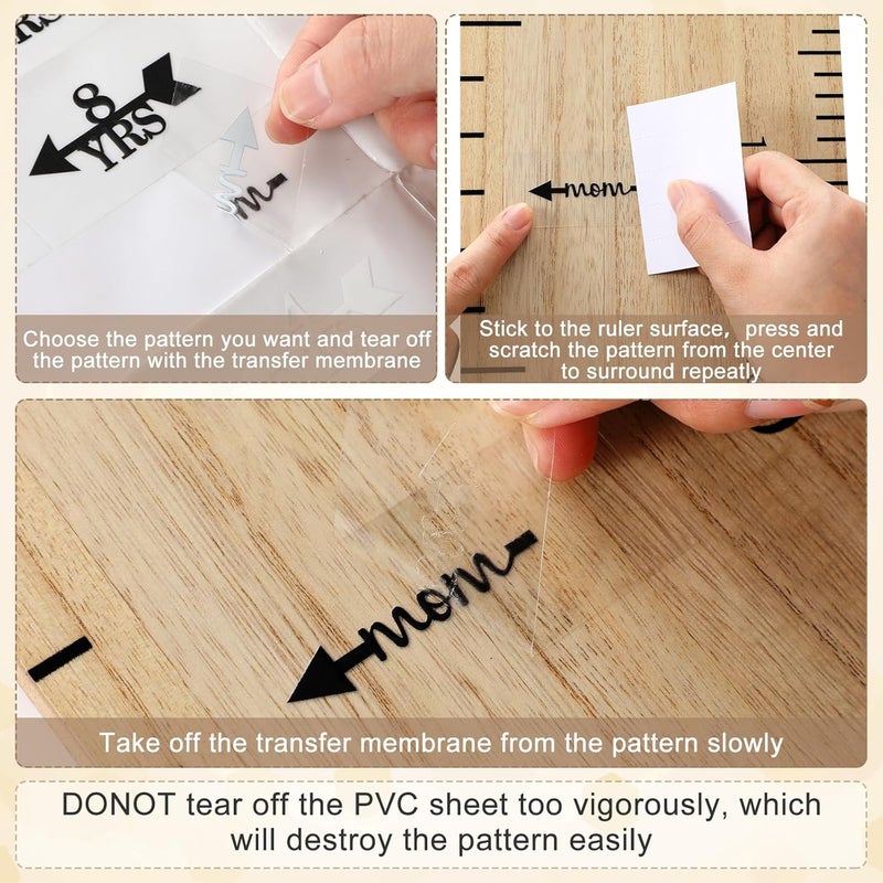 Eersida Growth Chart for Wall Kids Height Growth Chart Wooden Ruler Nursery Wall Decor Boys Girls Height Measurement Loved Beyond Measure for Room Hanging Decor(Classic Style) - Image 3